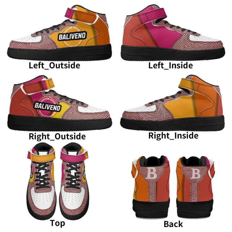 Baliveno MensBaliveno Mens High Top Leather Sneakers limited EditionElevate your footwear game with the Baliveno Men&