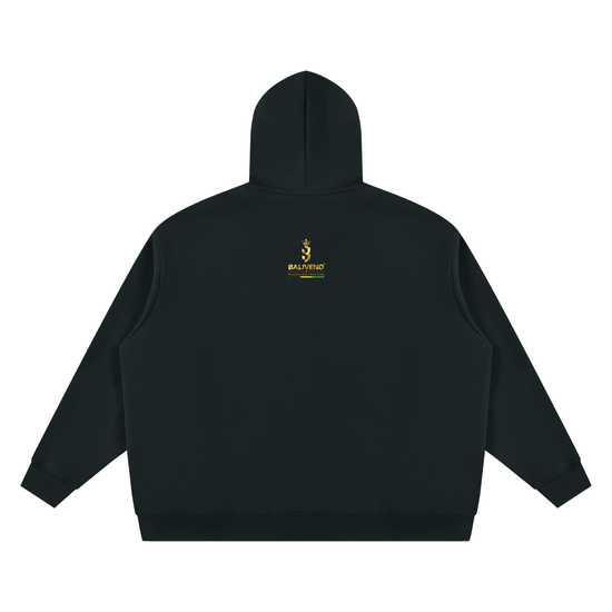 Baliveno Oversized Fleece Chunky-Zip Hoodie