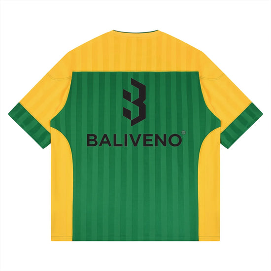Baliveno Unisex Striped Raglan Jamaica Jersey Tee Shirt
