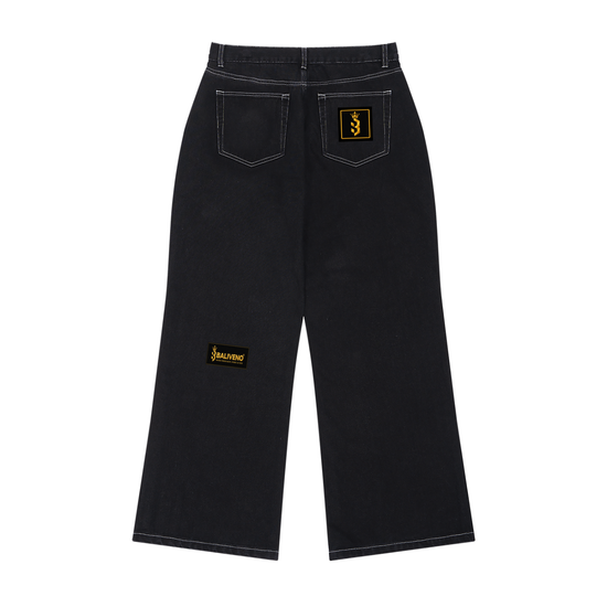 Baliveno Minimalist Straight Leg Raw Denim Jeans