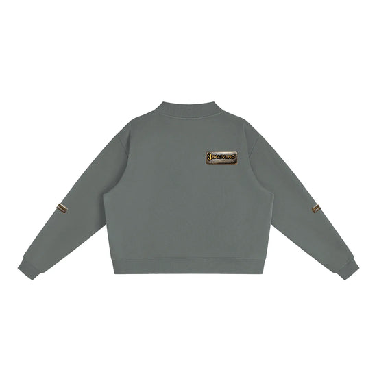Baliveno Fleece Mock-Neck Crew Sweatshirt