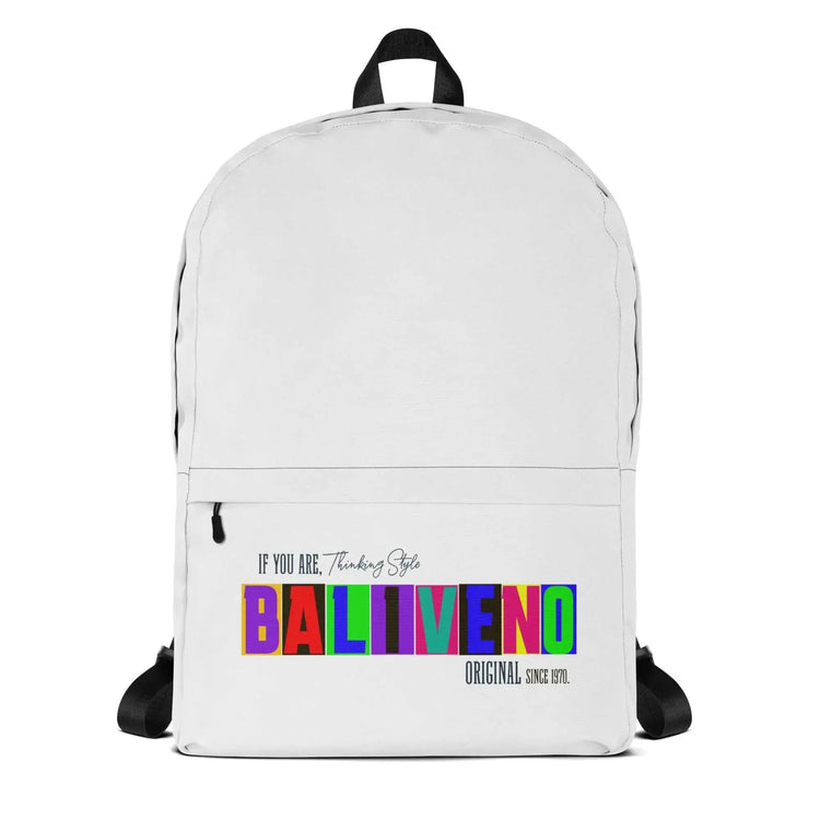 Baliveno Fashion Backpack – Printed School Bag with Laptop Compartment