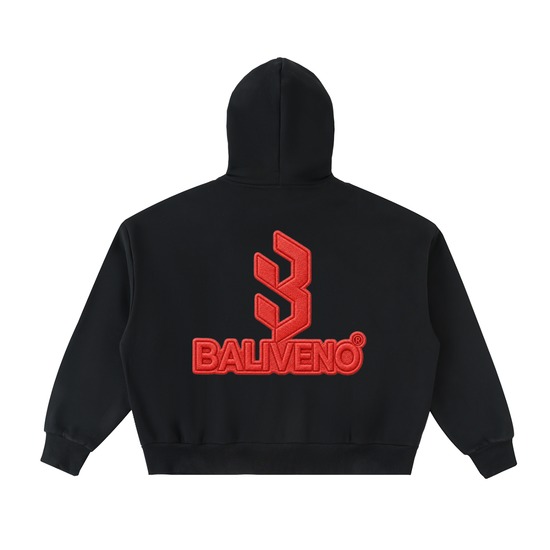 BALIVENO Fleece Full-Zip Boxy Hoodie — Studio 01