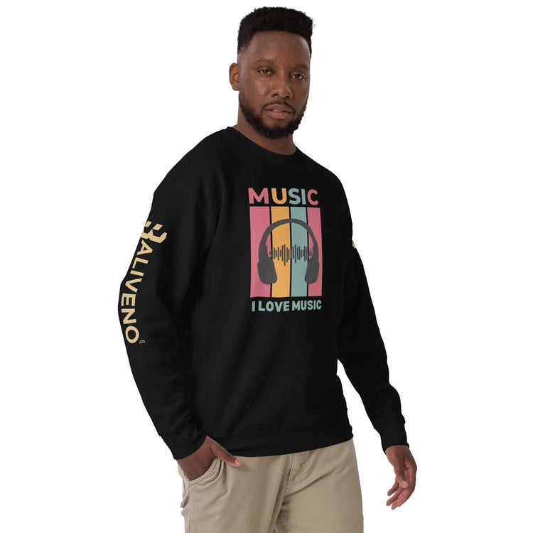 I Love MusicI Love Music SweatshirtEmbrace your passion for music in style with our I Love Music Sweatshirt, a timeless wardrobe staple that&