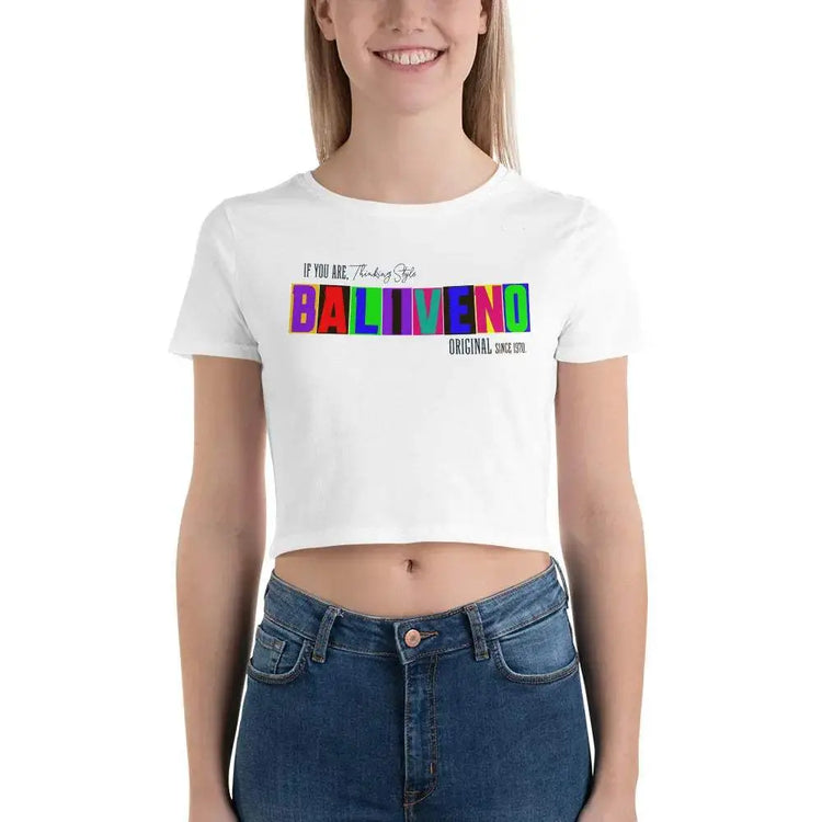 Baliveno Women’s Crop Tee, Baliveno Fashion, Cotton Tee, Womens Tee, CThe season&