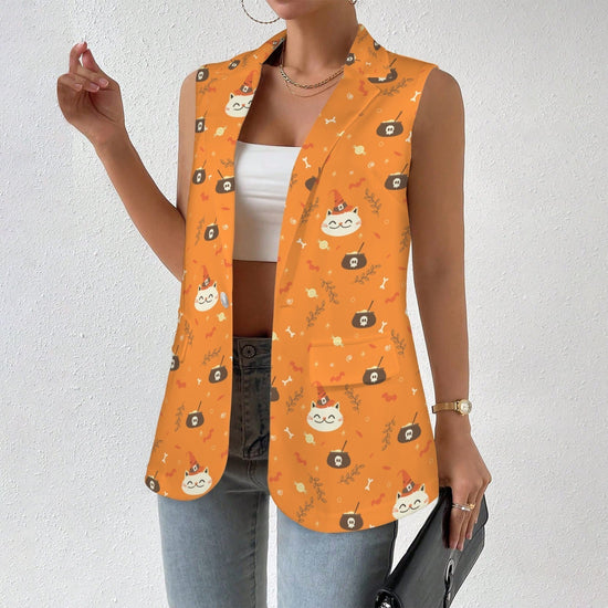 Baliveno: Where Heritage Meets Haute Couture – A Deep Dive into Sustainable Luxury fashion blazer with playful cat pattern.