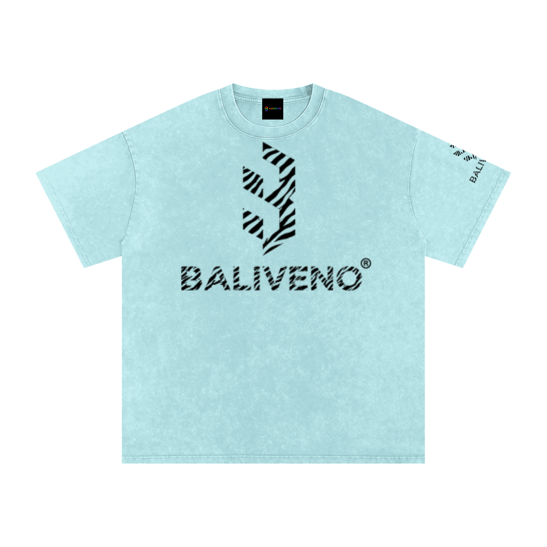 BALIVENO Snow-Washed Oversized Cotton T-Shirt in 250 gsm cotton