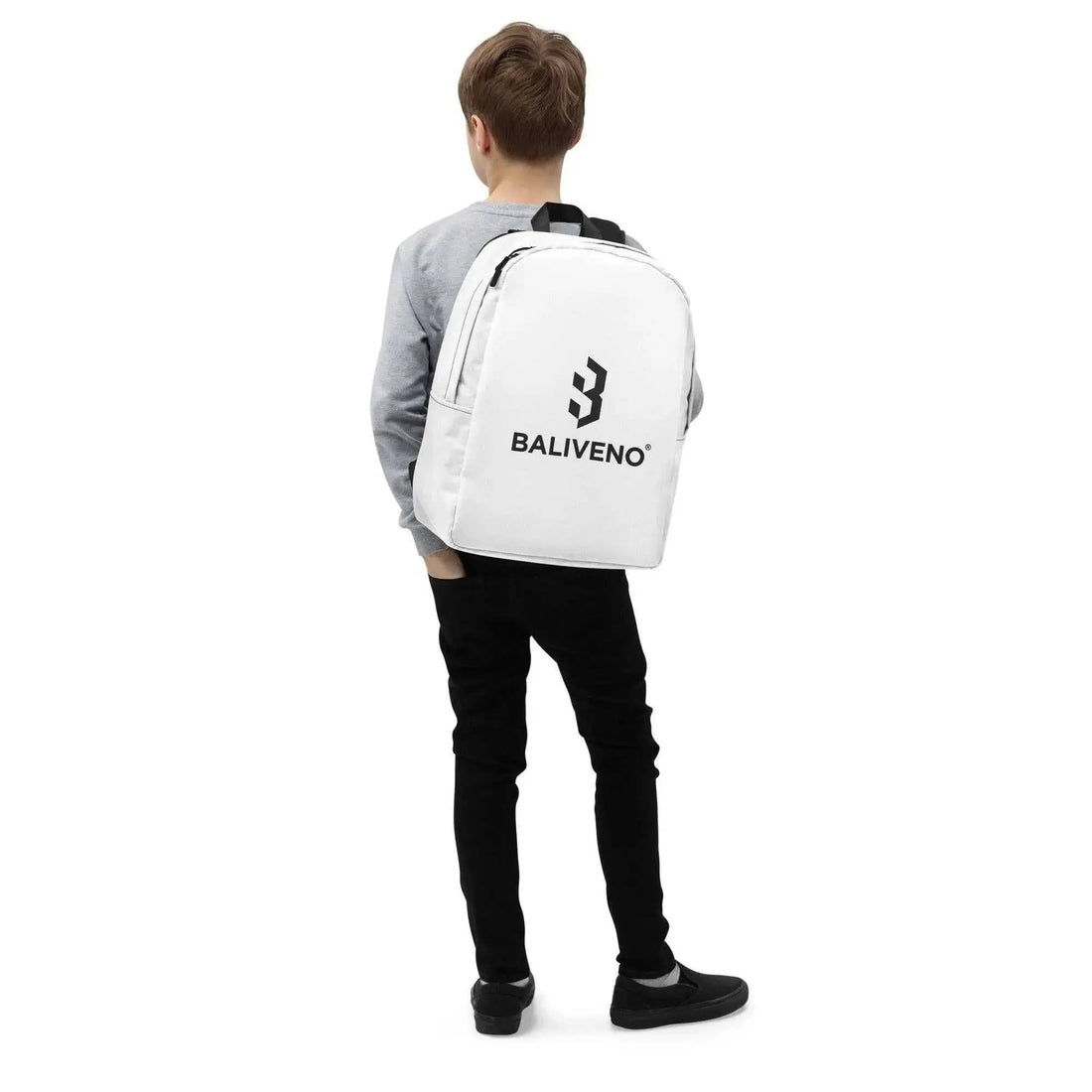 BALIVENO Minimalist Backpack with 15-inch laptop pocket, ideal for airport travel outfits