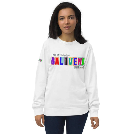 BALIVENO Unisex Organic Sweatshirt with set-in sleeves and rib collar for old money style