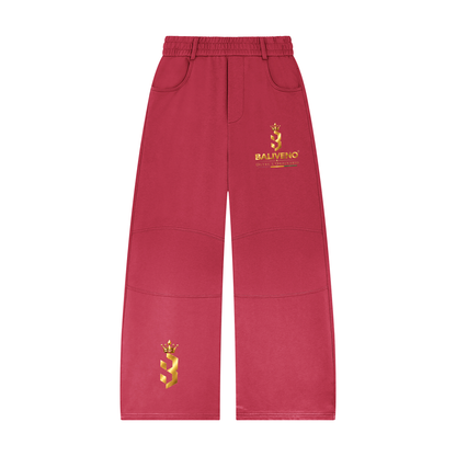 Baliveno Unisex Sunfade Paneled Barrel Leg Sweatpants