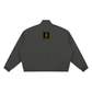 Baliveno Minimalist Boxy Stand Collar Full Zip Jacket