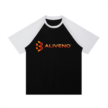 Baliveno Contrast Raglan Sleeve Mesh T-Shirt