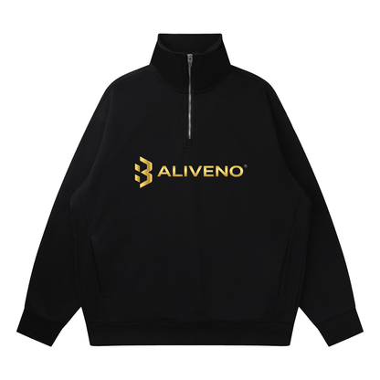 Quarter-Zip Drop Shoulder Sweatshirt
