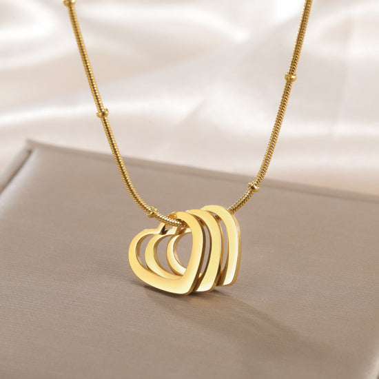 Baliveno Heart-shaped Light Plate Necklace