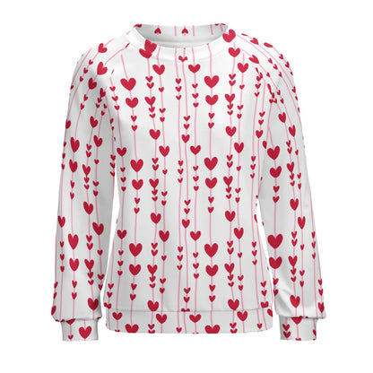 Raglan round neck sweater