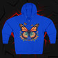 Butterfly Graphic Zip Hoodie — Colorful Monarch Chest & Bold Back Typography