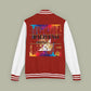 Paint Drip Letterman Jacket — Balveno Graphic Varsity Jacket