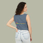Sunflower "Be Happy" Tank Top — Floral Summer Casual Tank Top