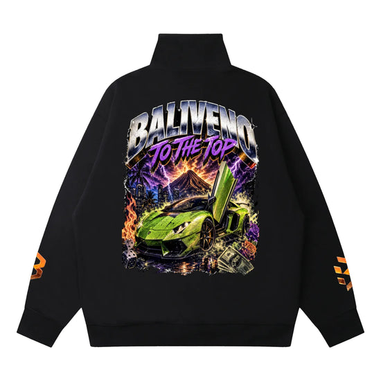 Baliveno Quarter-Zip Drop Shoulder Sweatshirt