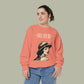 Baliveno Retro Girl Sweatshirt — Vintage Graphic Garment-Dyed Crewneck