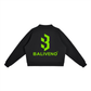 Baliveno Essential Fleece Mock Neck Crew Sweatshirt For Women