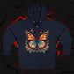 Butterfly Graphic Zip Hoodie — Colorful Monarch Chest & Bold Back Typography