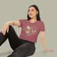 Baliveno Floral Heart Crop Top