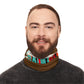 Balveno Retro Patch Neck Gaiter — Lightweight Brown Face Scarf