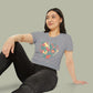 Baliveno Floral Heart Crop Top