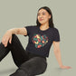 Baliveno Floral Heart Crop Top