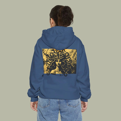 Cursed Fate Hoodie — "Chase Dreams" Graphic Hoodie with Medusa Back Art