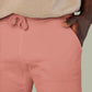 Embroidered Fleece Sweatpants — Coral Cozy Joggers
