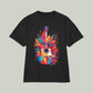 Guitar Splash T-Shirt — Colorful Acoustic Music Tee