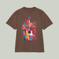 Guitar Splash T-Shirt — Colorful Acoustic Music Tee