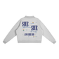 Essential Fleece Mock-Neck Crew Sweatshirt