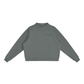 Baliveno Minimalist Essential Fleece Mock-Neck Crew Sweatshirt