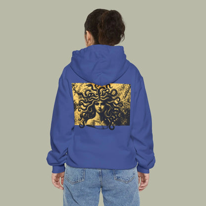 Cursed Fate Hoodie — "Chase Dreams" Graphic Hoodie with Medusa Back Art