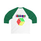 Baseball Tee — Colorful Tribal Predator Graphic & &