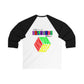 Baseball Tee — Colorful Tribal Predator Graphic & &