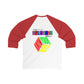 Baseball Tee — Colorful Tribal Predator Graphic & &