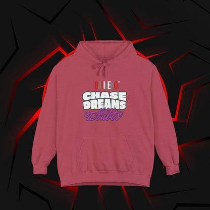 Hoodie — "Chase Dreams, Built" Motorcycle Graphic Pullover