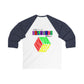 Baseball Tee — Colorful Tribal Predator Graphic & &
