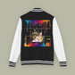 Paint Drip Letterman Jacket — Balveno Graphic Varsity Jacket