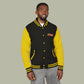 Paint Drip Letterman Jacket — Balveno Graphic Varsity Jacket