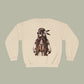 Baliveno Feathered Girl Crewneck Sweatshirt