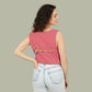 Sunflower "Be Happy" Tank Top — Floral Summer Casual Tank Top