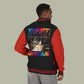 Paint Drip Letterman Jacket — Balveno Graphic Varsity Jacket