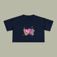 LOVE Heart Graffiti Crop Tee — Cute Love Graphic Top