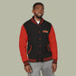 Paint Drip Letterman Jacket — Balveno Graphic Varsity Jacket
