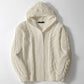 European And American Mens Twisted-knit Cardigan Sweater
